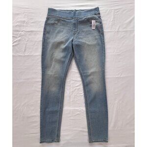 NWT Old Navy Women's Mid-Rise Jeggings Jeans Size 10 Light Wash Adjustable Waist